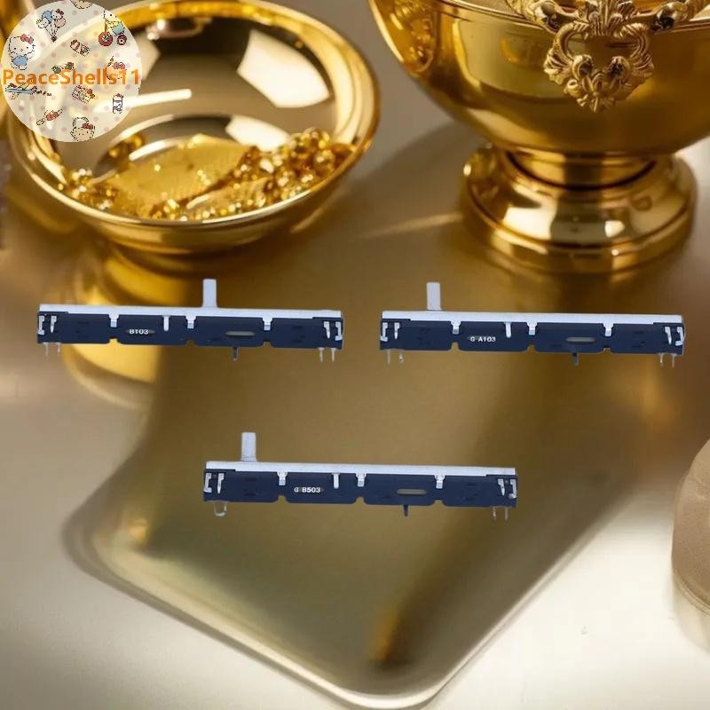 PeaceShells 1 ชิ้น 75 มิลลิเมตรตรงสไลด์ Potentimeter 8 Pins A103 Double Fader A10K Soundcraft EFX8 F