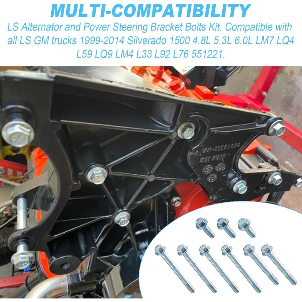 LS เครื่องกําเนิดไฟฟ้ากระแสสลับและพวงมาลัยชุดสลักเกลียวเหมาะสําหรับ LS GM ทั้งหมดรถบรรทุก 1999-2014 