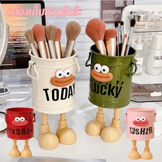 ✨ที่ใส่ปากกา DIY สร้างสรรค์สก์ท็อปกรณีการจัดเก็บสาวแต่งหน้าแ…