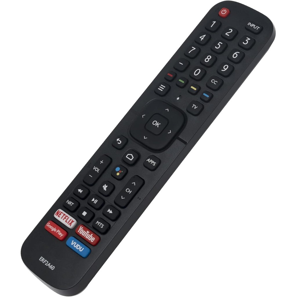 PERFASCIN ERF2A60 เปลี่ยนเสียงรีโมทคอนโทรล Fit สําหรับ Hisense TV 50A6501EU 55U6EU 65U6EU 50A6101EU 