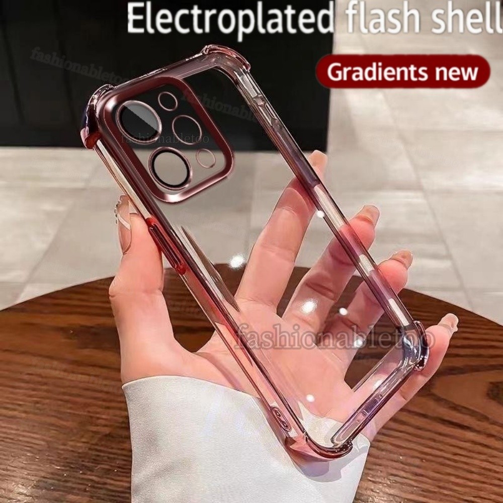 สําหรับRealme15pro 5GสําหรับRealme 15 pro plus 1 5 Realme15pro + Realme15ProPlus Realme15Tสแควร์ชุบเคสโทรศัพท์แฟชั่นคู่ซิลิโคนอ่อนนุ่มกล้องเลนส์กันกระแทกปกหลัง