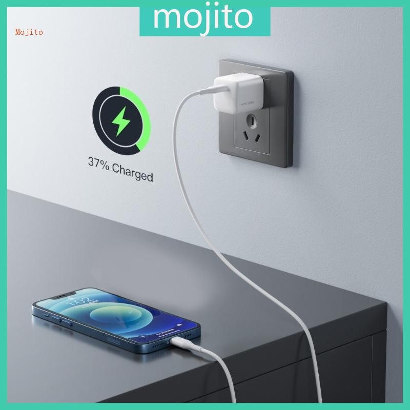 Mojito Portable Two Square USB Port Mini Charger Block สําหรับการเดินทางและใช้ในบ้าน