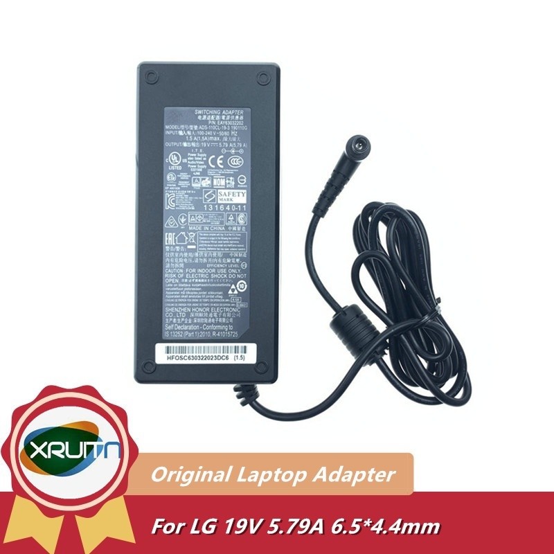 ADS110CL193 แท้ 190110G 19V 5.79A Switching AC Adapter แหล่งจ่ายไฟ 110W สําหรับ LG MONITOR TV 34UM88