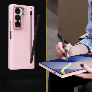 ใหม่สําหรับ Samsung Z Fold7 Casing Fold7/6/5/4/3 Stand Pen Slot Case Film Integrated With Pen Phone Case
