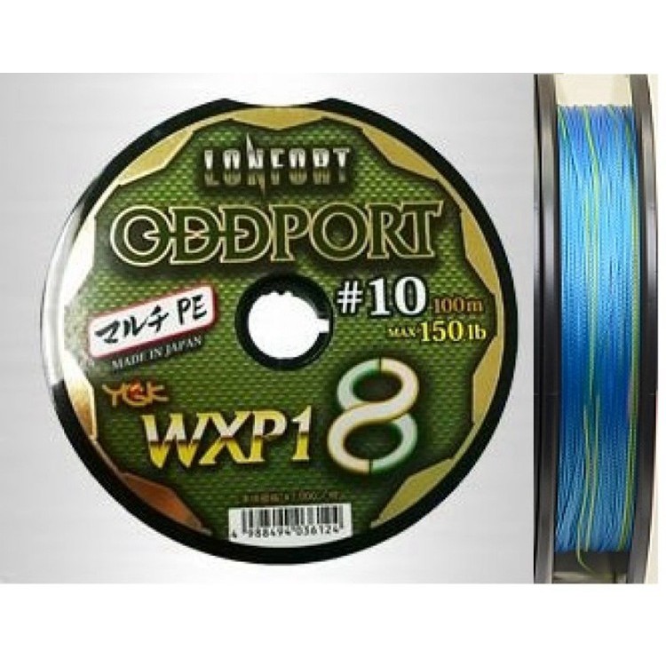 YGK ODDPORT WXXP1 สายตกปลารูปแบบใหม่ PE Braided เชื่อมต่อเบอร์ 3-12 ความยาว 100ม.