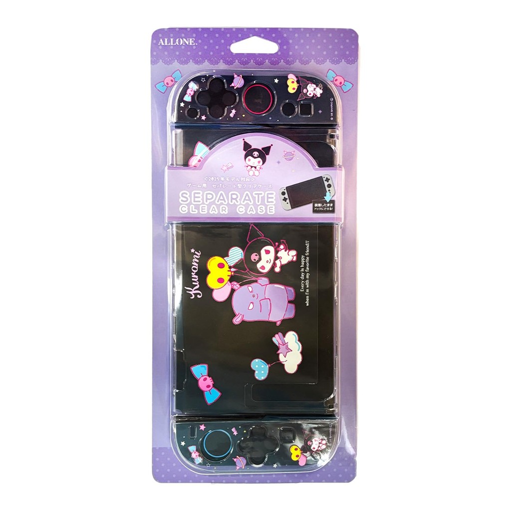 Allone Game แยกเคสใสสําหรับตัวละคร Sanrio 2 - รองรับ Switch 2, ติดตั้งง่าย, ดีไซน์น่ารัก, ความโปร่งใสสูง, ป้องกันรอยขีดข่วน ส่งตรงจากญี่ปุ่น