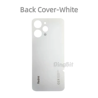สําหรับ Xiaomi Redmi 12 4G 23053RN02A ฝาหลังแบตเตอรี่ฝาครอบกลางกรอบพร้อมปุ่มปรับระดับเสียงเลนส์ LCD กรอบด้านหน้า