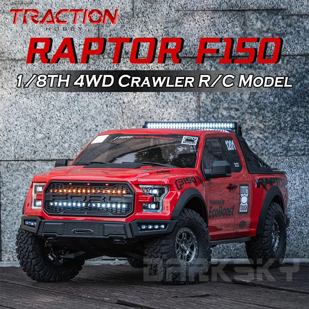 KM 2025 RAPTOR F150 RTR 2.4GHz TRACTION HOBBY 1/8 RC จําลองรีโมทคอนโทรลไฟฟ้ารุ่นรถ Crawler ของเล่นเด