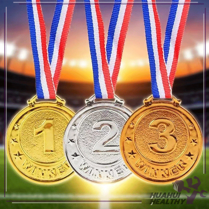 รางวัลวินเนอร์เกมกีฬา สีทอง สีเงิน สีบรอนซ์ พร้อมสายคล้องคอ ลายตัวเลข อันดับ 1,2,3 งานกีฬาสี ของเล่นสําหรับปาร์ตี้ thumbnail 10