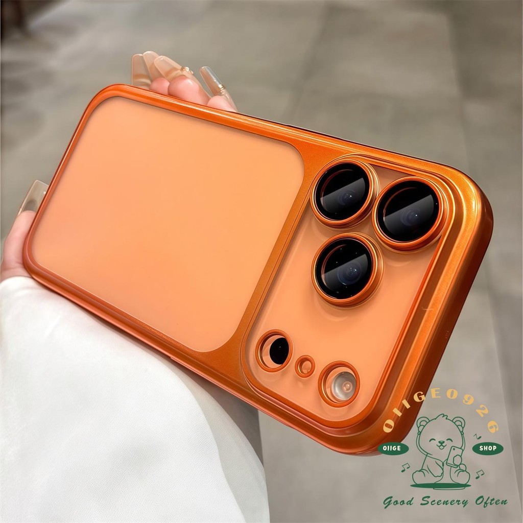 เคส iPhone17 มีน้ําค้างแข็งเคสโทรศัพท์บางเฉียบ iphone 17 Pro Max เคสสําหรับเคส iPhone PC Hard Shell กันกระแทก