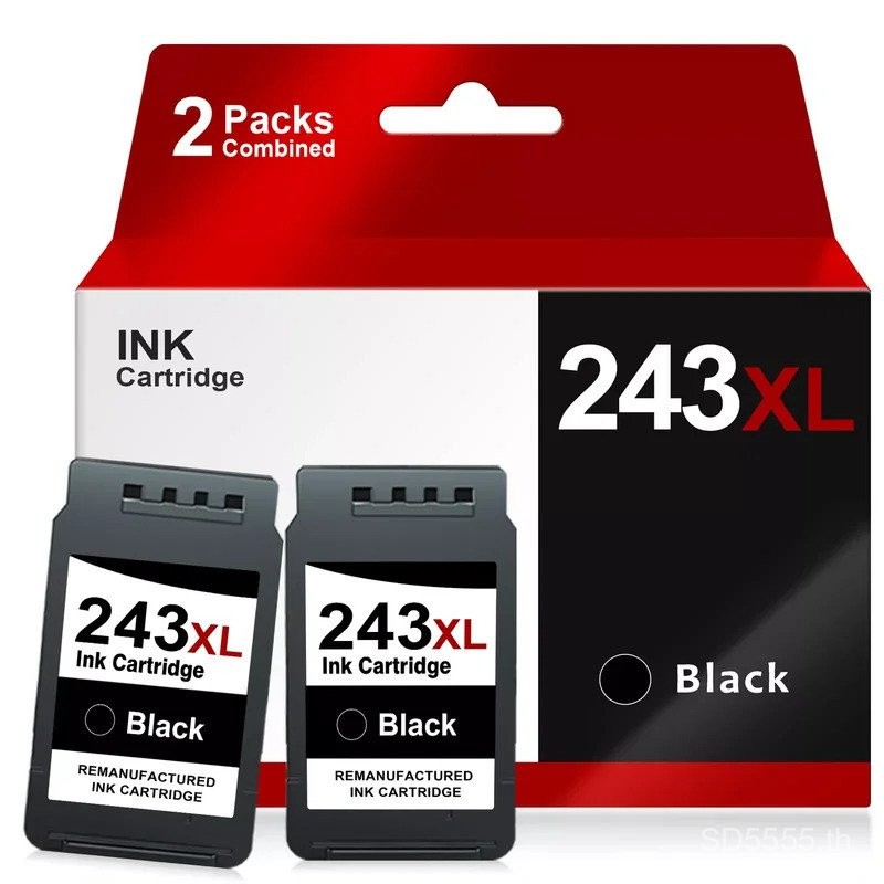 2 ผลผลิตสูง PG-243XL ตลับหมึกสีดําสําหรับ Canon 243 PIXMA MG2520 MG3020