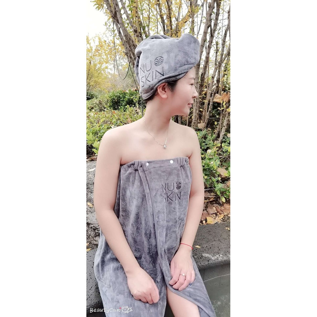 NUSKIN NUSKIN สินค้า nuskin ผู้หญิง Tube Top กระโปรงอาบน้ําผู้ชายตัดกํามะหยี่ Super Soft Strong Wate