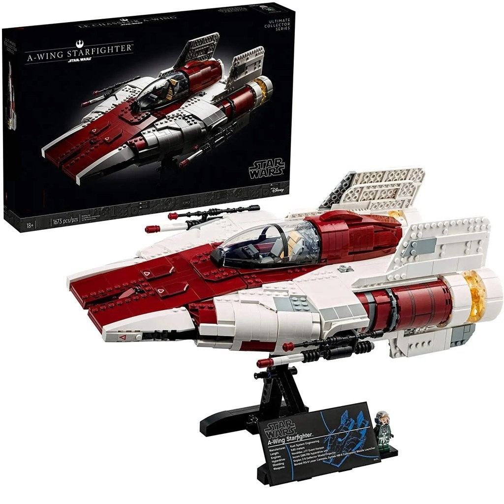 เข้ากันได้กับ Star Wars UCS Series 75275 A-Wing Fighter Boy การศึกษาประกอบอาคารบล็อกของเล่น
