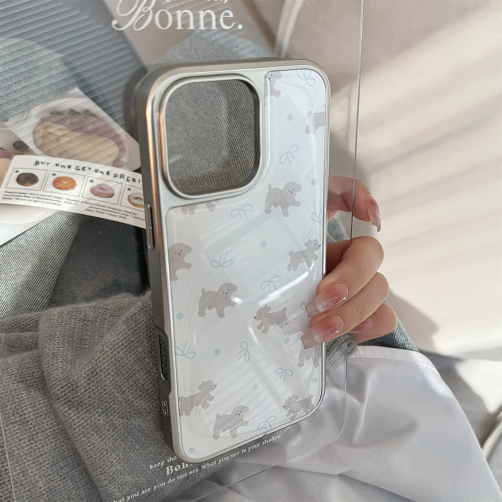 น่ารักสีเทาตุ๊กตาเคสโทรศัพท์Drop-ResistantสําหรับiPhone รูปที่ 5
