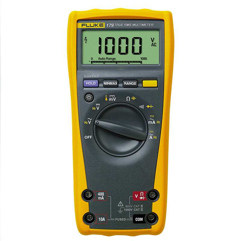 Fluke 179C Universal Type มัลติมิเตอร์แบบดิจิตอลที่มีประสิทธิภาพจริงอุปกรณ์ทดสอบอิเล็กทรอนิกส์ Fluke