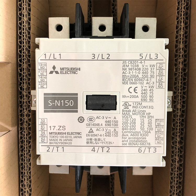 ของแท้ Mitsubishi คอนแทคแม่เหล็กไฟฟ้า S-T35 AC200V 2A2B 100V/400V AC Contactor เดิม