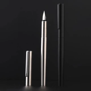 ปากกาหมึกซึม Jinhao 35 หรูหรา Elegant EF/F Nib All-Steel/Matte Black Body การประดิษฐ์ตัวอักษรปากกาหมึก