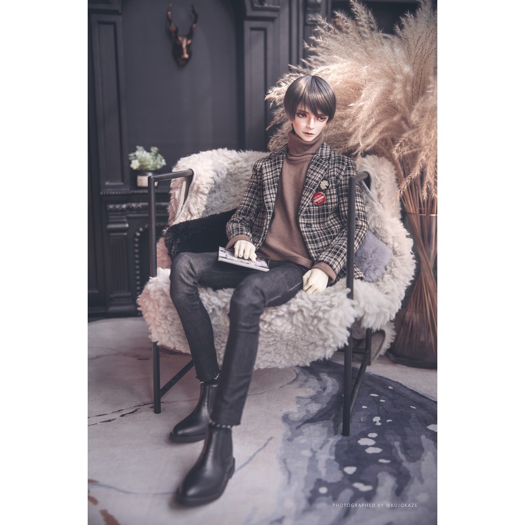 [Sunset Avenue] bjd3 Points Uncle British Style Coat Windbreaker Suit