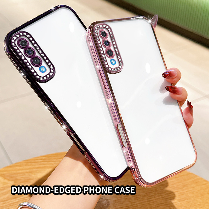 Samsung A50 A50S A30S SM-A307F SM-A307FN SM-A307G SM-A307GN SM-A307GT lectroplated โปร่งใสเคสโทรศัพท