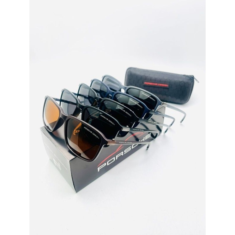 {SAGARA STORE} PORSCHE DESIGN 2807 เลนส์แก้ว POLARIZED ANTI-GLARE GLASSES STYLE TANDY GLASSES