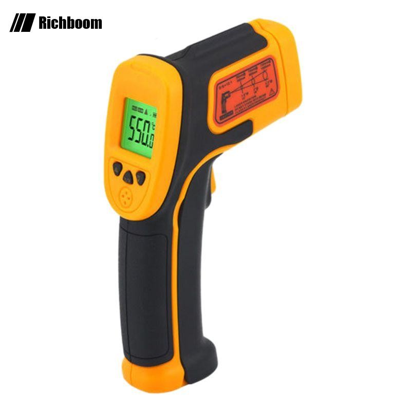 Rich LCD Digital IR อินฟราเรดเครื่องวัดอุณหภูมิแบบไม่สัมผัส AS530 550