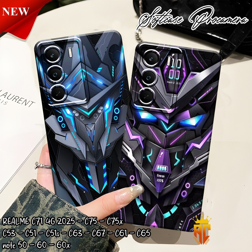 เคสRealme C71 4G 2025 - C75 - C75x - C53 - C51 - C51s - C63 - C67 - C61 - C65 - Realme Note 50 - 60x
