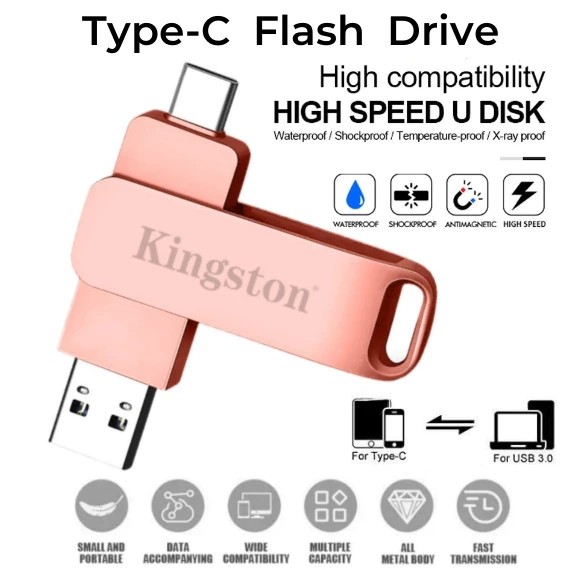 TypeC Pendrive 1TB TypeC แฟลชไดรฟ์ 512GB แฟลชไดรฟ์ USB สําหรับโทรศัพท์มือถือ Usb Thumbdrive