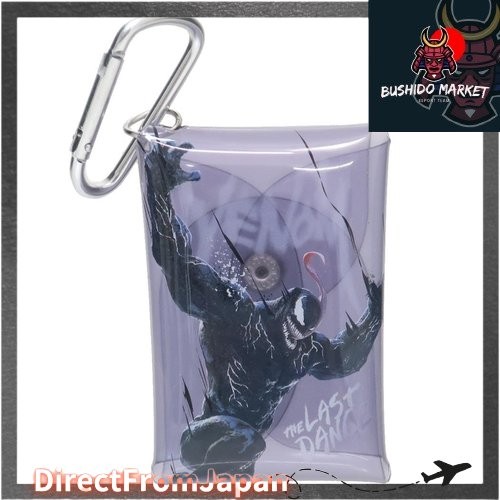 T's Factory MARVEL Venom Snap ถุงใสพร้อมคาราบิเนอร์ สีดำ รุ่น MV-5544357VB 【DirectFromJapan】