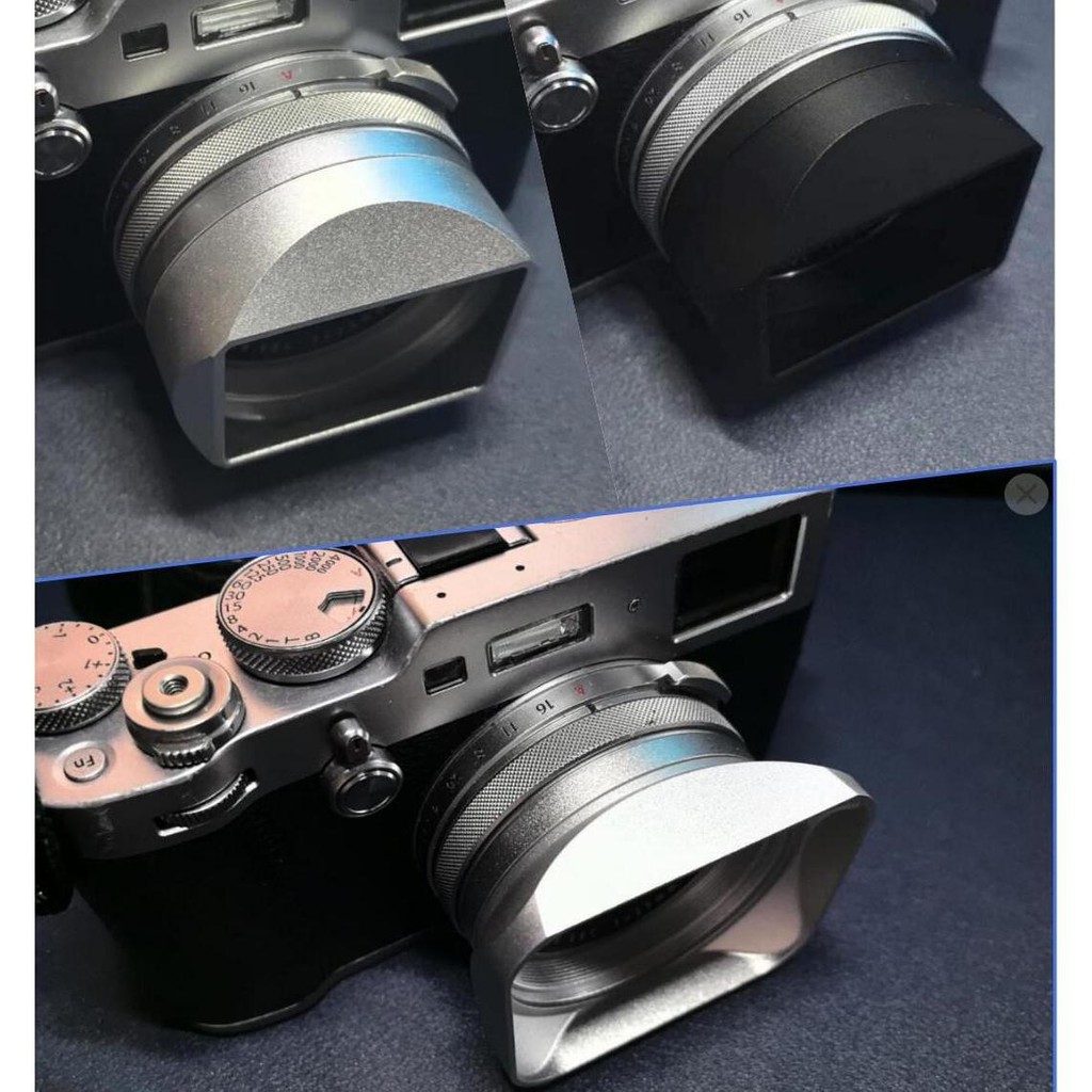 [จัดส่งด่วน] โลหะสไตล์ใหม่เหมาะสําหรับ Fuji X100vi VI x100s x100t Camera Square Hood