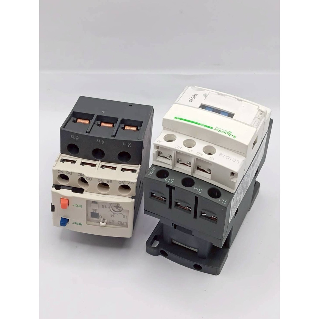 ส่งใวในวัน ชุด LC1D12 พร้อมโอเวอร์โหลด LRD21C Thermal overload  LC1D09 M7C สินค้าถ่ายจากร้านของเรา