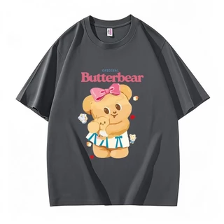 เสื้อ Butterbear Butter bear T-shirt ผ้าCotton 100%ใส่ได้ ทั้ง ชาย ใส่สบาย ไม่หด ไม่ย้