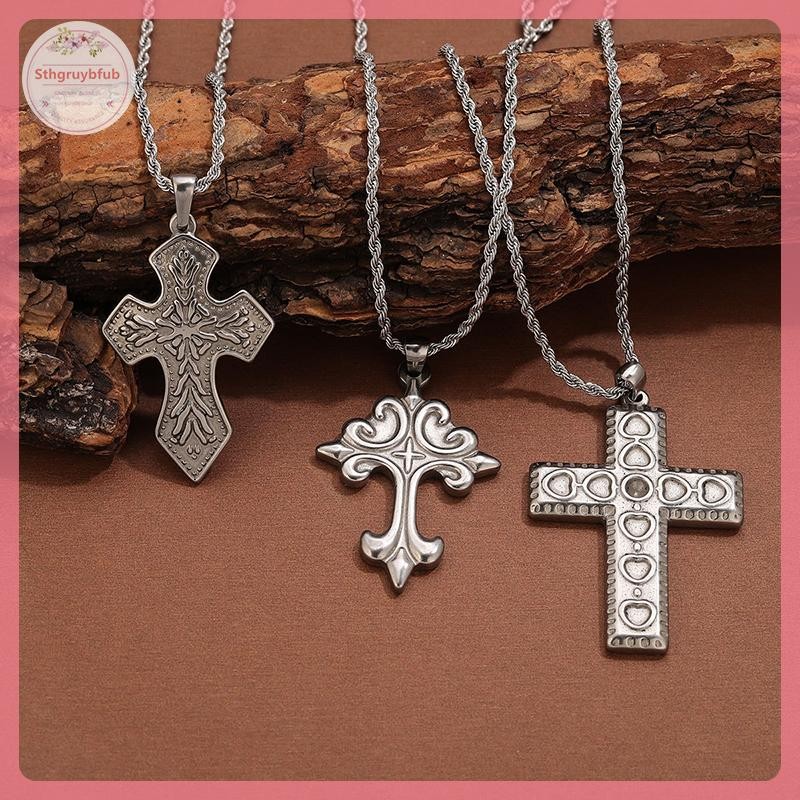 STHB Vintage Cross จี้สร้อยคอสร้อยคอผู้หญิง Punk Chokers คอเครื่องประดับ Boho VN