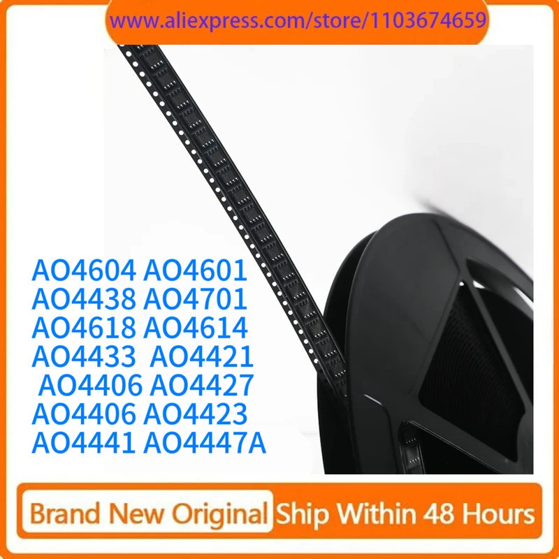 10PCS SOP8 IC ชิปเซ็ต AO4604 AO4601 AO4438 AO4701 AO4618 AO4614 AO4433 AO4421 AO4406 AO4427 AO4443 A
