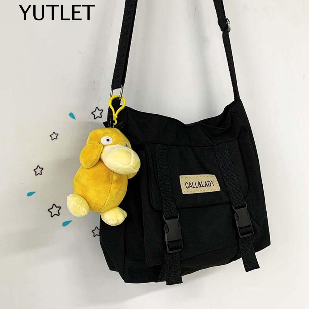 YUTLET Pokemon Psyduck จี้กระเป๋าตกแต่งน่ารักกุญแจรถแหวนเครื่องประดับอะนิเมะตุ๊กตา Psyduck พวงกุญแจอ