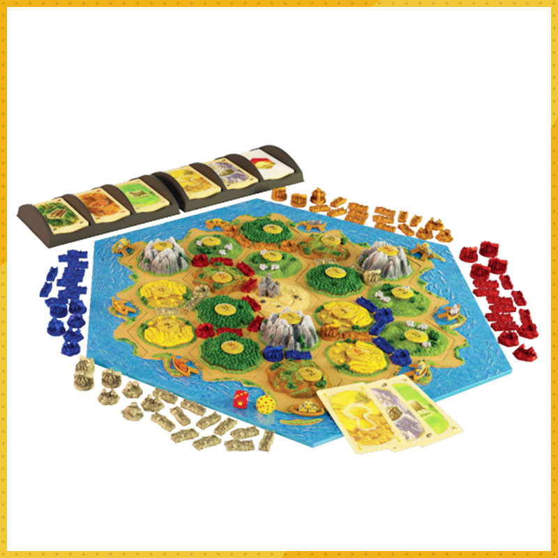 ของเล่น Bolong อย่างเป็นทางการของแท้ Catan 3D เกมกระดาน Catan Island คลาสสิกเยอรมัน Leisure Entertai