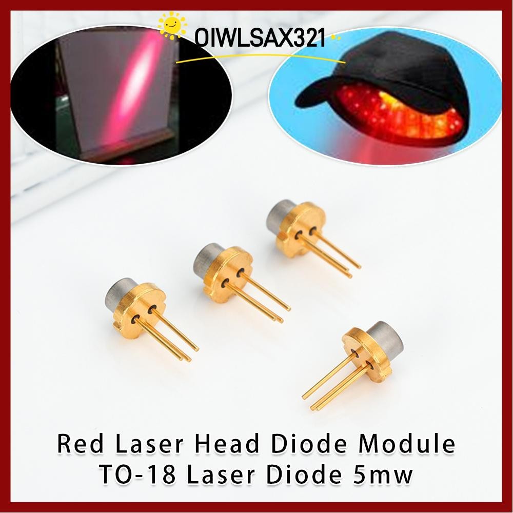 OIWLSAX321 1/2/5/10 ชิ้นหัวเลเซอร์สีแดง 5MW 5mw DIY Lab TO-18 เลเซอร์ไดโอด