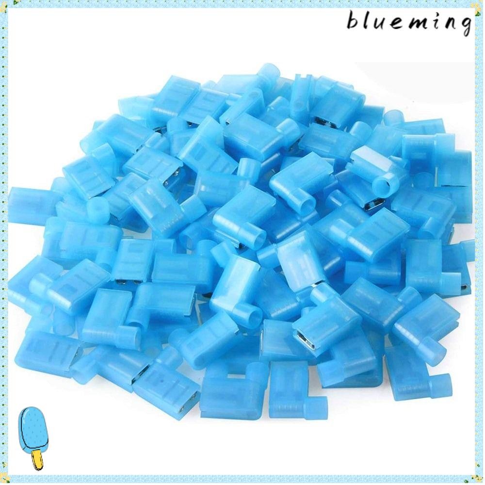 BLUEMING 100PCS Spade Wire Connectors,ธงรูป 16-14 AWG Wire Quick Disconnect, Spade Connectors Blue ม
