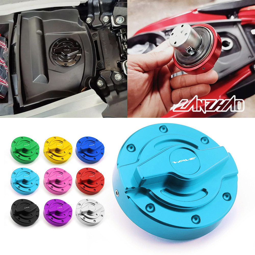 ฝาครอบฝาถังน้ำมัน สำหรับใส่ CNC HONDA Wave 110i 125i เบาะเวฟ110i