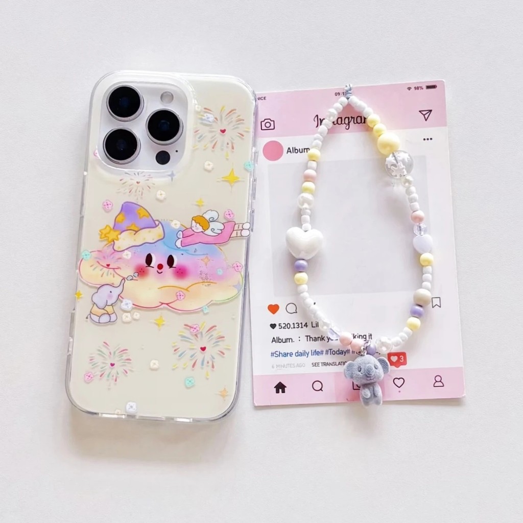 Star Cloud เหมาะสําหรับ Samsung s24fe เคสโทรศัพท์ s25 สองชั้น s23ultra ผู้หญิง s21+/ s22/a54/a52 Cre