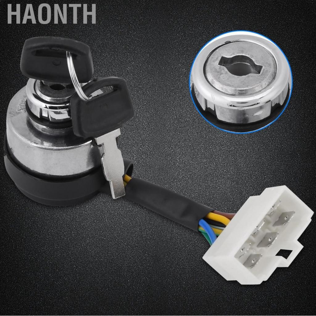 Haonth Haonth Ignition Start Key Switch 6 Wire สำหรับ 2.5-6.5kW 188F เครื่องกำเนิดก๊าซที่เหมาะสมป่าไ