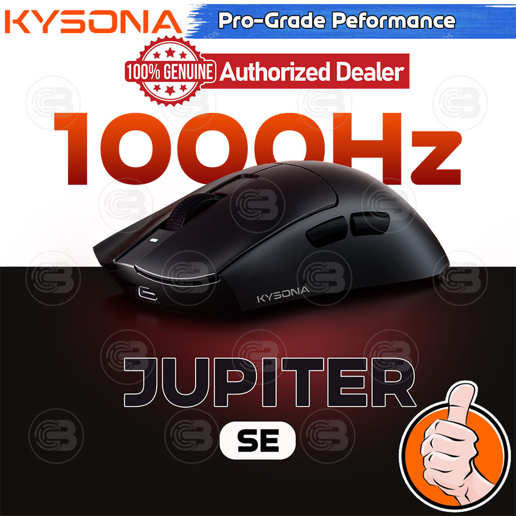 [CoolBlasterThai] KYSONA JUPITER SE Black 1K PAW3311/46± 3G/24000 DPI Gaming Mouse (1-Y Waranty)