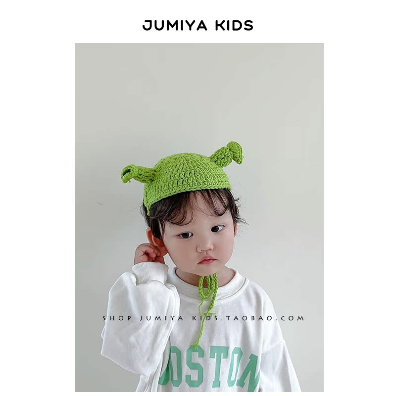 Shrek Series.green] Plankton Same Style Tentacle Wool Hat Conc Style Headband Funny green Hair Acces