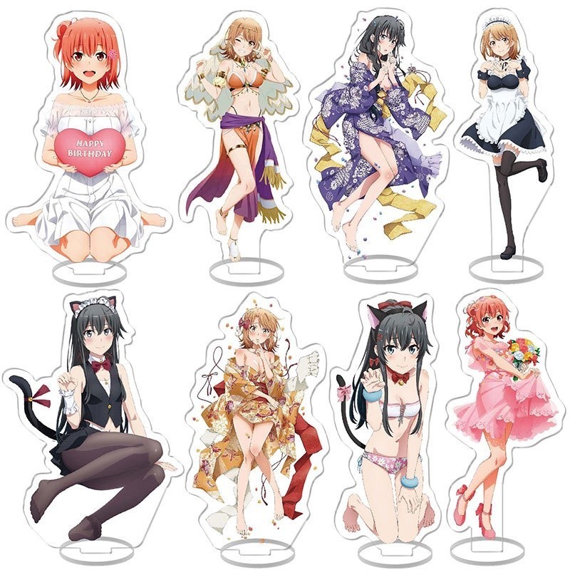 My Youth Romantic Comedy Wrong as I Expected Acrylic Stand Anime Action Figure Yukino