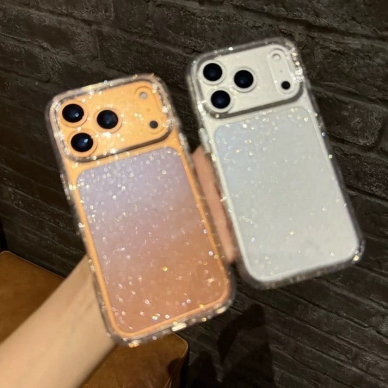เคสมือถือ สีใส ประดับกลิตเตอร์ กันกระแทก สำหรับ compatible for iPhone 17 16 15 pro max 14 Pro max 13 12 Pro Max 12Pro 12 12 mini 11 Pro Max 11 Pro 11 XS MAX XR X