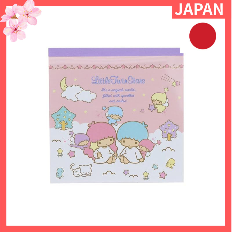 Sun-Star Stationery Sanrio Characters Goods Memo Pad Square Little Twin Stars Pink S2849224【Direct f