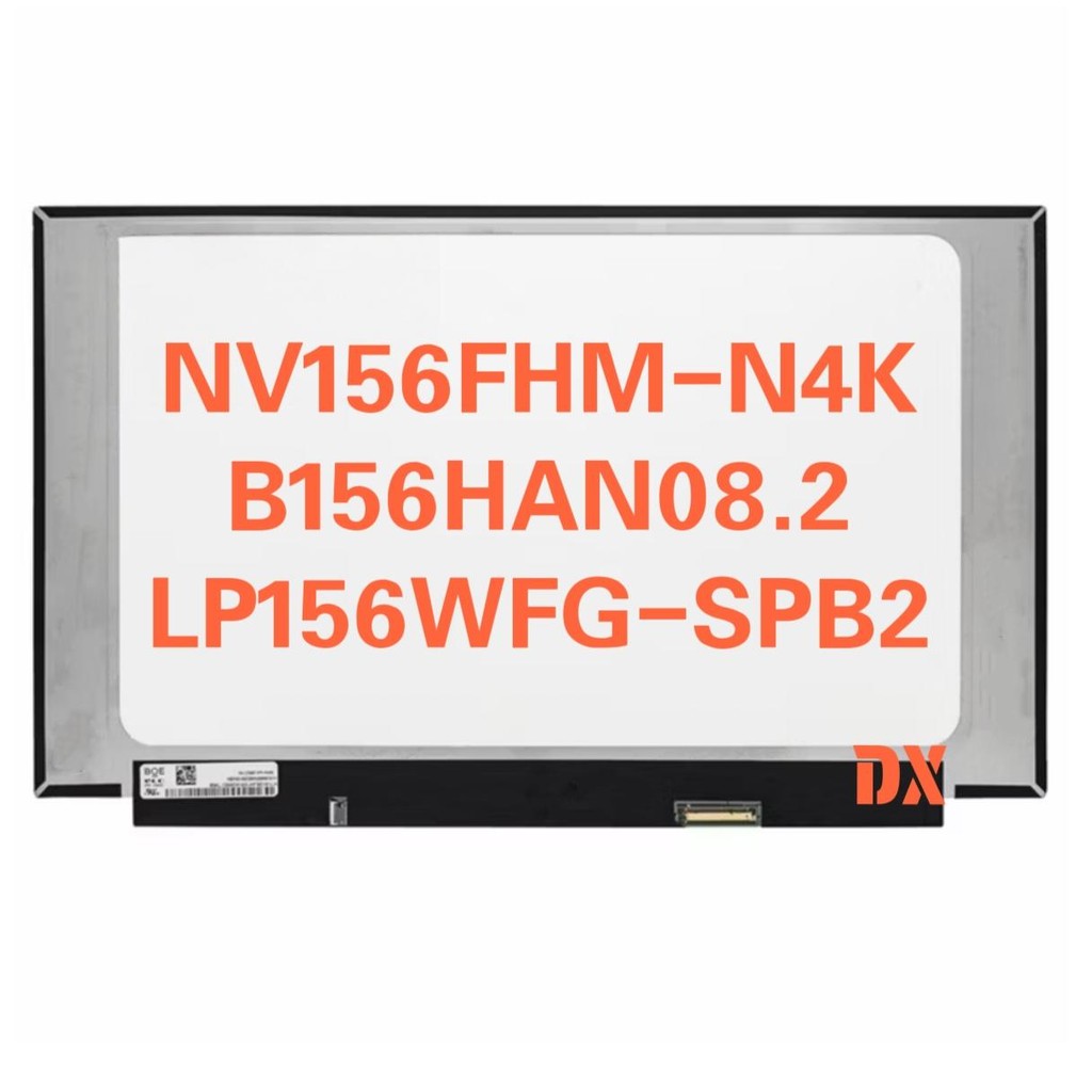 หน้าจอไฟฟ้า 144Hz B156HAN08.2 NV156FHM-N4K LP156WFG-SPB2 72 สี