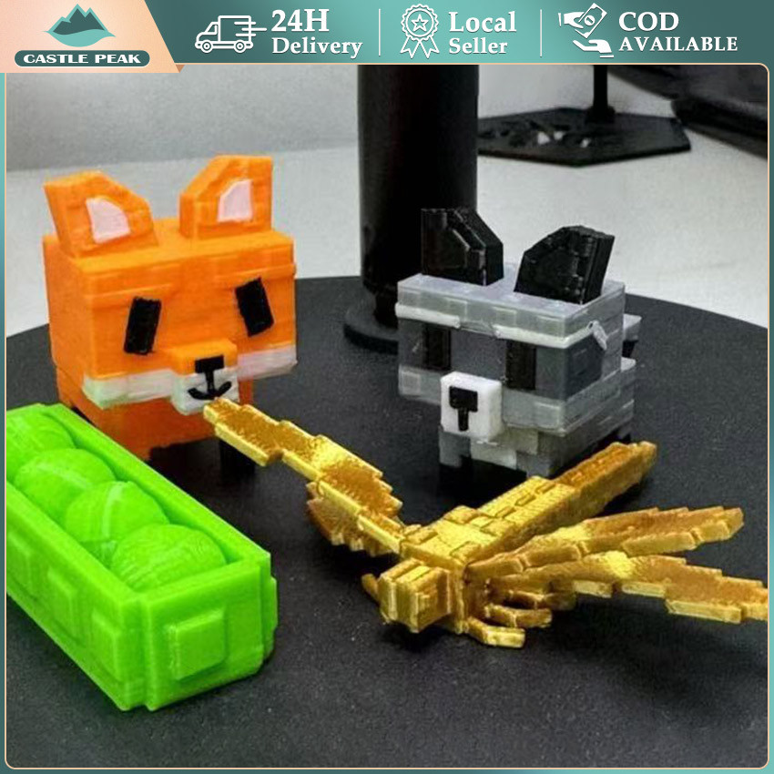 GANTUNGAN Grow a Garden RACCOON / พวงกุญแจสัตว์เลี้ยง FOX สีแดง Racoon Grow A Garden พวงกุญแจ