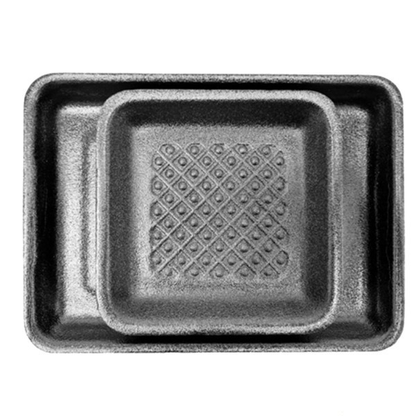 ถาดโฟม จานโฟม ถาดแพ็ค จานแพ็ค ผักผลไม้ สีดำ (1แพ็ค/100ใบ) - รูปที่ 6