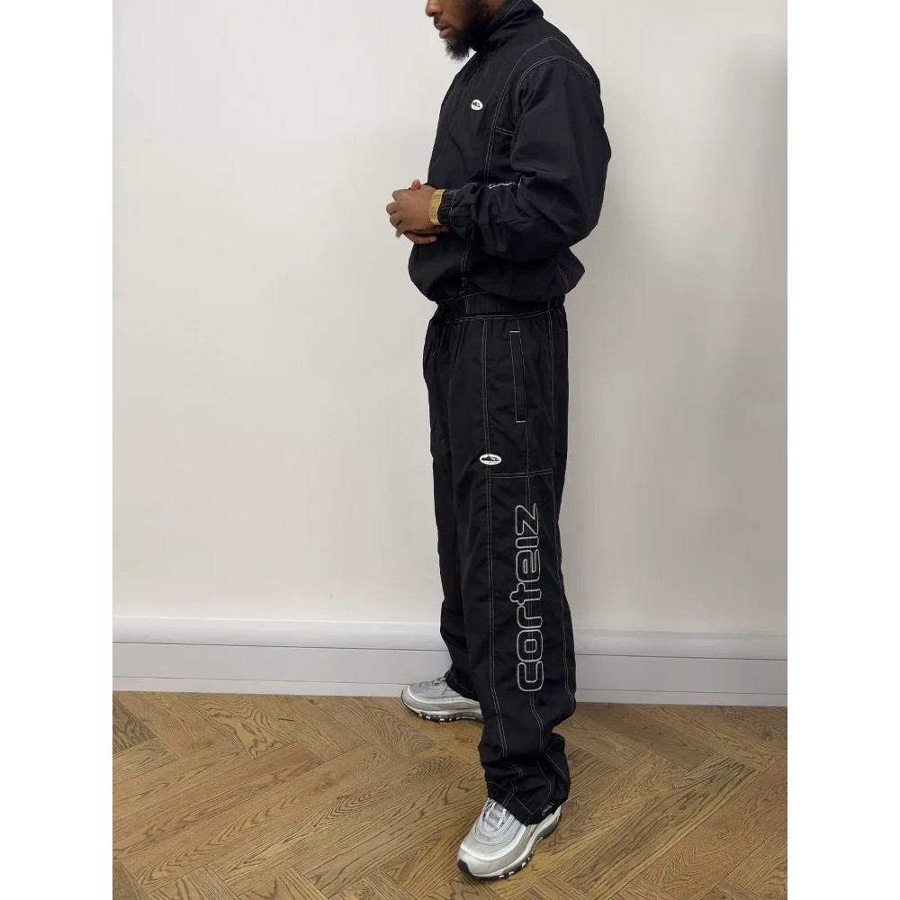 Crtz tracksuit Street Style Long Pants and Jacket Sports Suit Celebrity Windbreaker Coat for Men