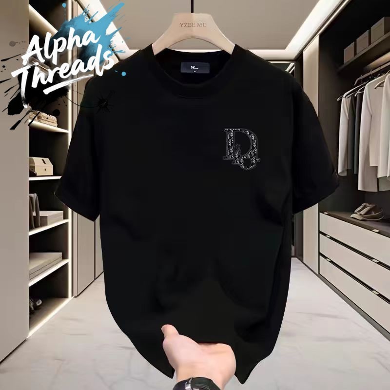 (จัดส่งตลอด 24 ชั่วโมง) เสื้อยืดผู้ชาย ลําลอง เสื้อยืดแขนสั้น พิมพ์ลาย ทรงหลวม คอกลม แฟชั่นฤดูร้อน cotton 100%